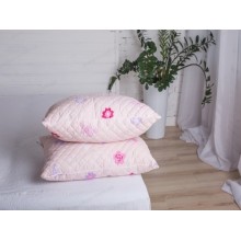 Подушка Ecotton стеганая холлофайбер 70х70 (40-0986 pink)