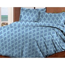 Комплект постельного белья Novita бязь евро 210х220 (646 Blue)