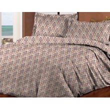 Комплект постельного белья Novita бязь двуспальный 180х215 (40-0606 Brown)