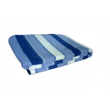 Одеяло VLADI Полоса жаккардовое бело-голубо-т.синее 140х205 см (220002)