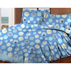 Комплект постельного белья Novita бязь семейный 143х210 (647 Blue)