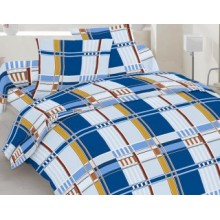 Комплект постельного белья Novita бязь евро 210х220 (313 BLUE Beige)