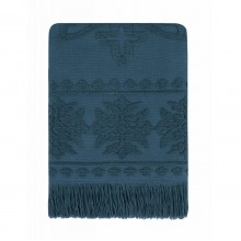 Полотенце Arya Boleyn с бахрамой 50х90 синее (TR1006694)