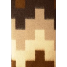 Одеяло VLADI Тетрис жаккардовое коричнево-темно-коричневое-терракотово-бежевое 140х205 см (220009)