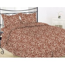 Комплект постельного белья Novita бязь евро 210х220 (40-0456 brown)