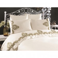 Комплект постельного белья Arya Nova с кружевом евро 200х220 см (TR1006888)