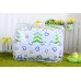Комплект детского постельного белья Bepino Зигзаги цветные и сердечки синие 95х145 (ПЛ009)