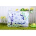 Комплект детского постельного белья Bepino Зигзаги цветные и сердечки синие 95х145 (ПЛ009)