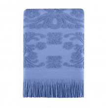 Полотенце Arya Isabel Soft с бахрамой 70х140 голубое (TR1002488)