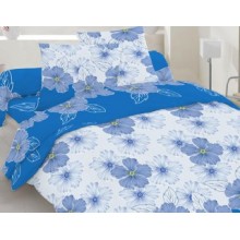 Комплект постельного белья Novita бязь двуспальный 180х215 (20-1001 blue)