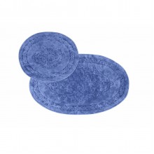 Набор ковриков для ванной Arya Antik Голубой 60х100 и 60х50 - 2 предмета (TR1006873)
