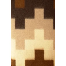 Одеяло VLADI Тетрис жаккардовое коричнево-темно-коричневое-терракотово-бежевое 170х210 см (220015)