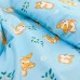 Комплект постельного белья Вилюта ранфорс детский 105х145 голубой (20122)