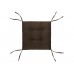 Подушка на стул DOTINEM CAPITONE AQUA коричневая 40х40х6 см (216904-1)