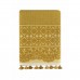 Полотенце Arya Noya жаккард бархатное с бахрамой 50х90 желтое (TR1006402)