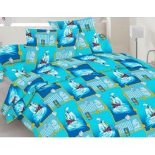 Комплект постельного белья Novita бязь полуторный 150х215 (40-0483 Blue)