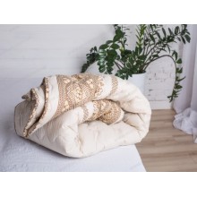 Одеяло Ecotton стеганое шерсть 200х220 (40-0917 brown)