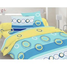Комплект постельного белья Novita бязь двуспальный 180х215 (30-0266 Blue)