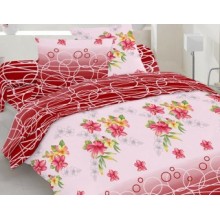 Комплект постельного белья Novita бязь двуспальный 180х215 (20-0897 pink)
