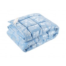Одеяло DOTINEM ROSALIE искусственный лебяжий пух 195х215 см голубое (211130-2)