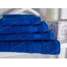 Полотенце махровое Ecotton гладкокрашеное 30х50 (royal blue)