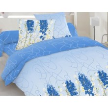 Комплект постельного белья Novita бязь евро 210х220 (1158 L.blue)