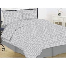 Комплект постельного белья Ecotton фланель евро 240х220 (40-1044 grey)