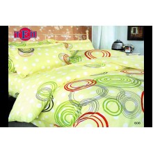 Комплект постельного белья ТЕП бязь двуспальный 180х215 (606 Круги разноцветные)